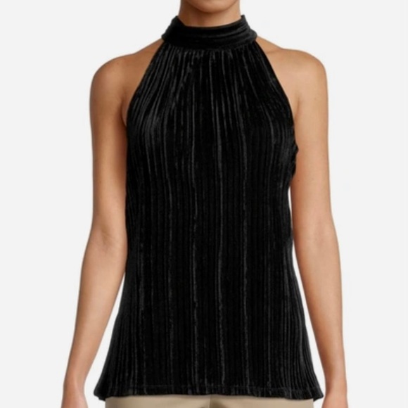 Max Studio Velvet Sleeveless Top Size S - Picture 1 of 7